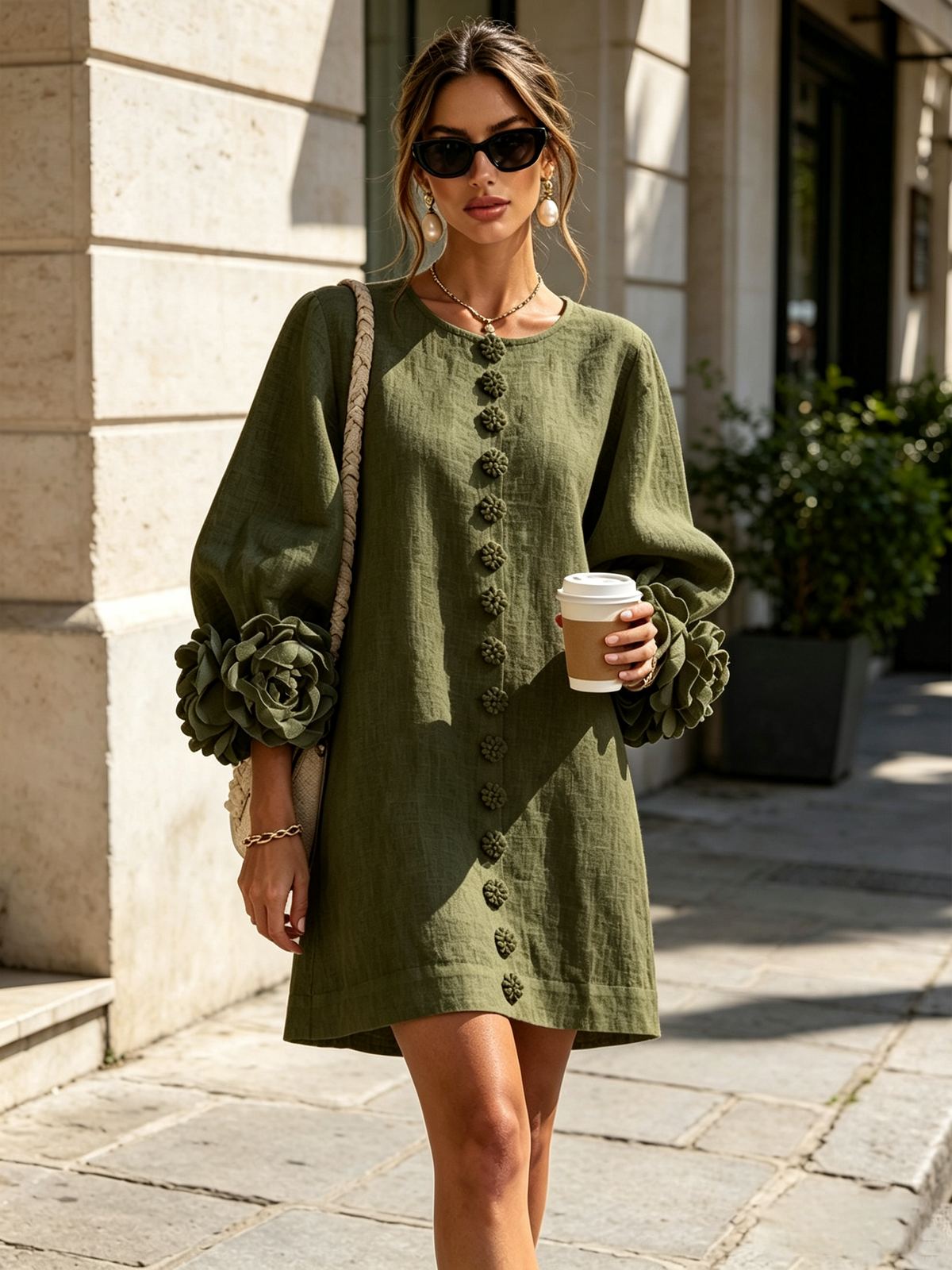 Élodie | Vestido floral abotonado