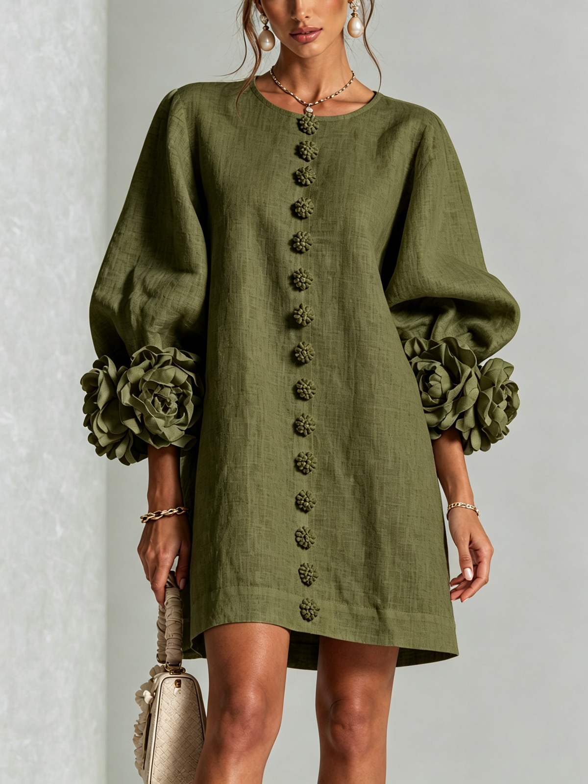 Élodie | Vestido floral abotonado