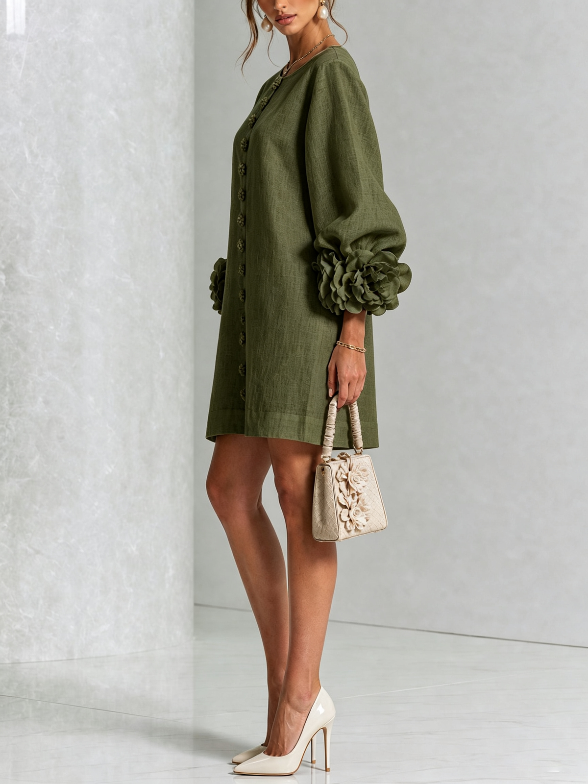 Élodie | Vestido floral abotonado