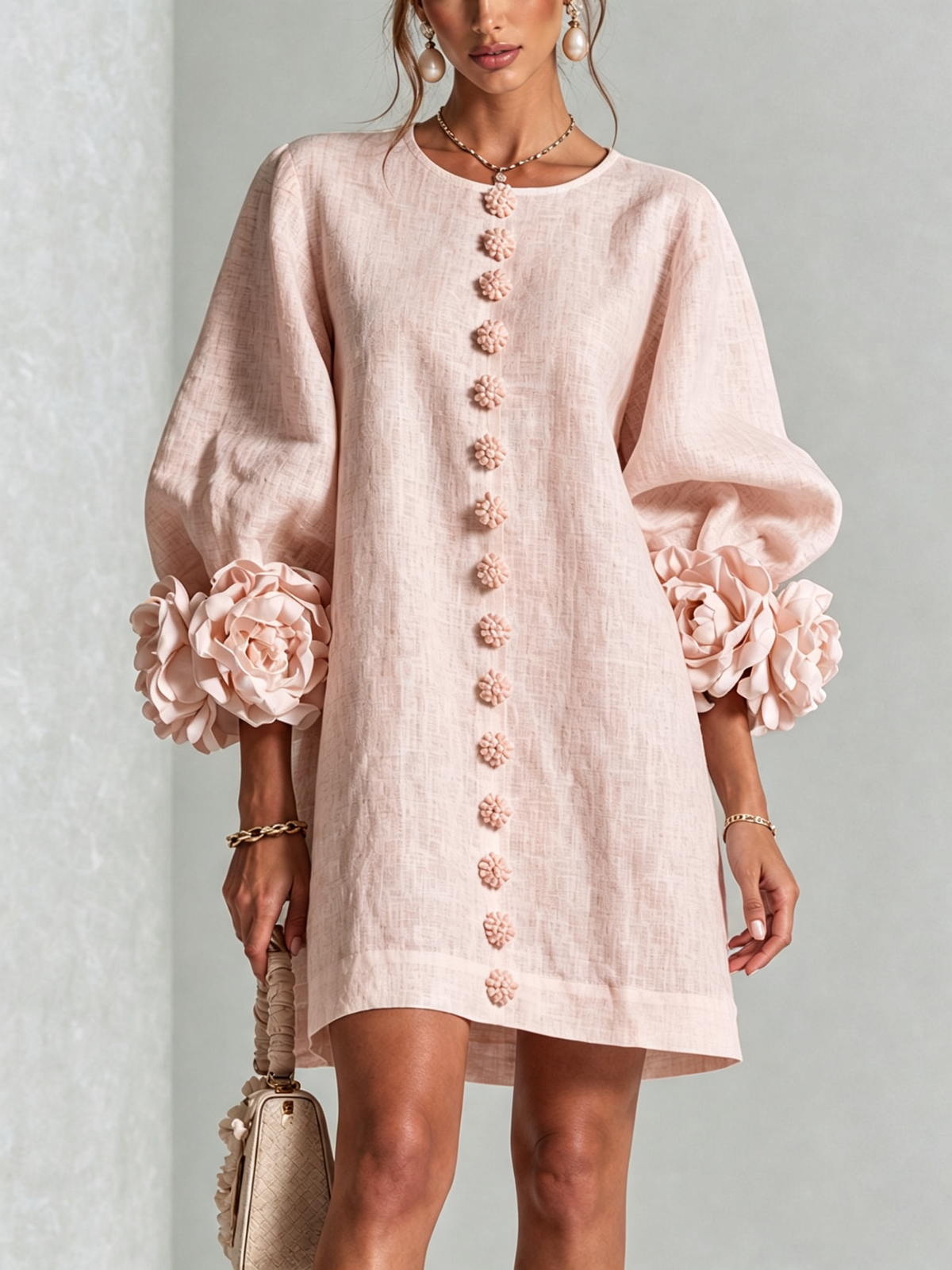 Élodie | Vestido floral abotonado