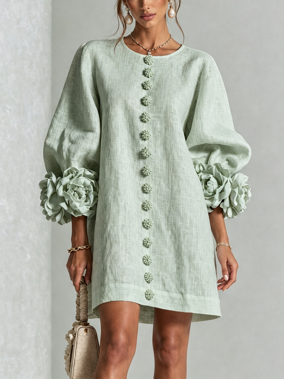 Élodie | Vestido floral abotonado