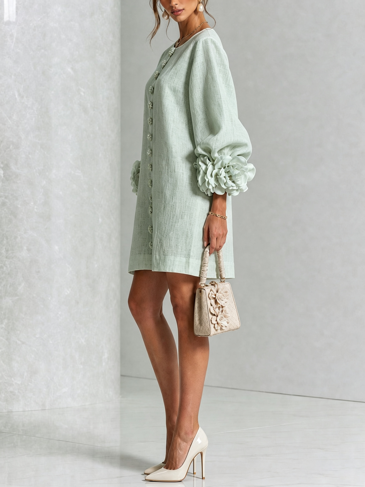 Élodie | Vestido floral abotonado