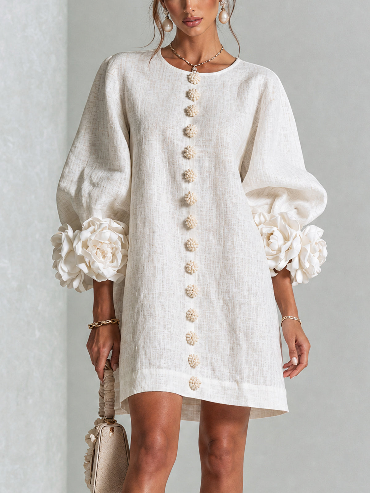 Élodie | Vestido floral abotonado