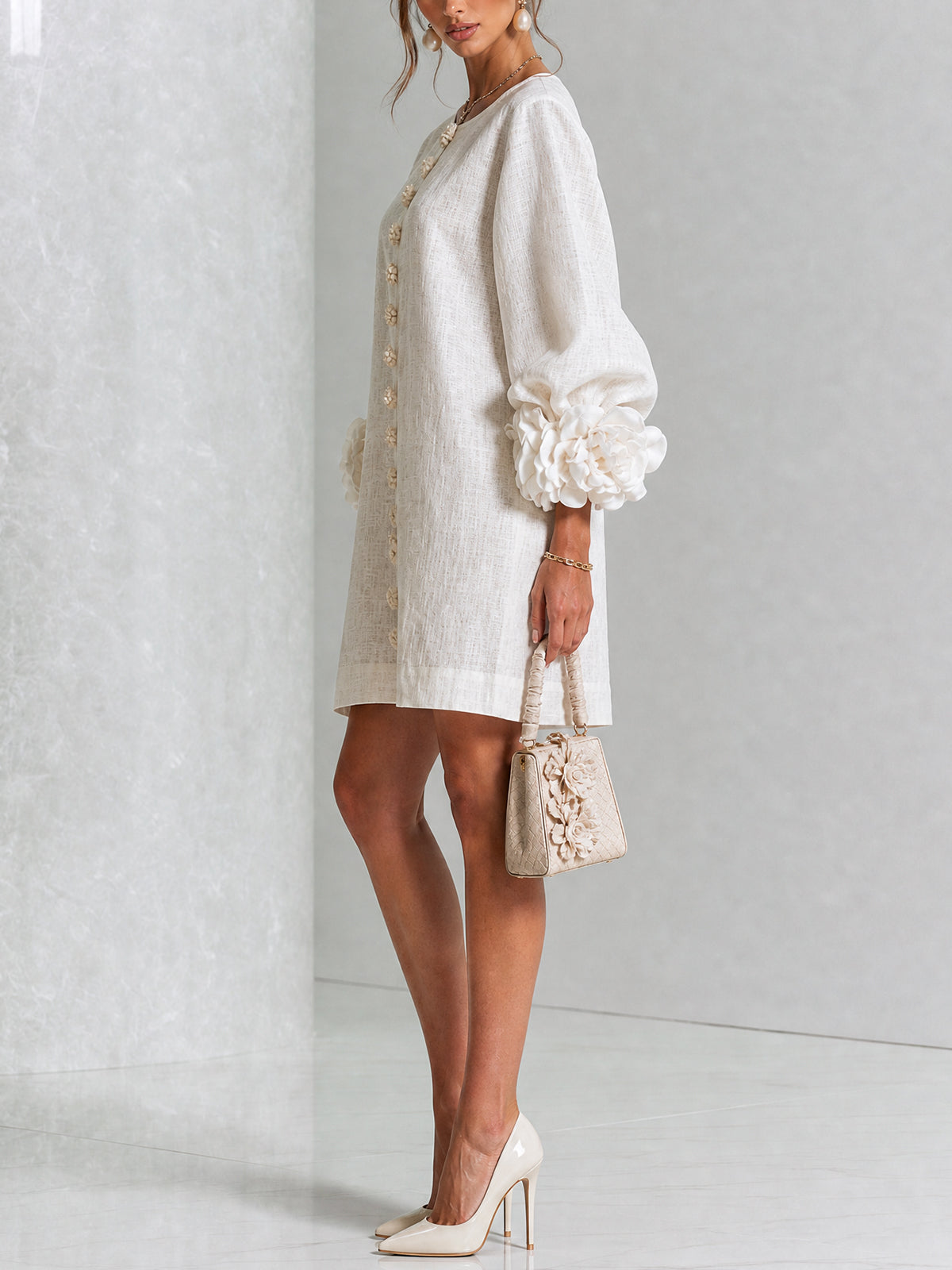Élodie | Vestido floral abotonado