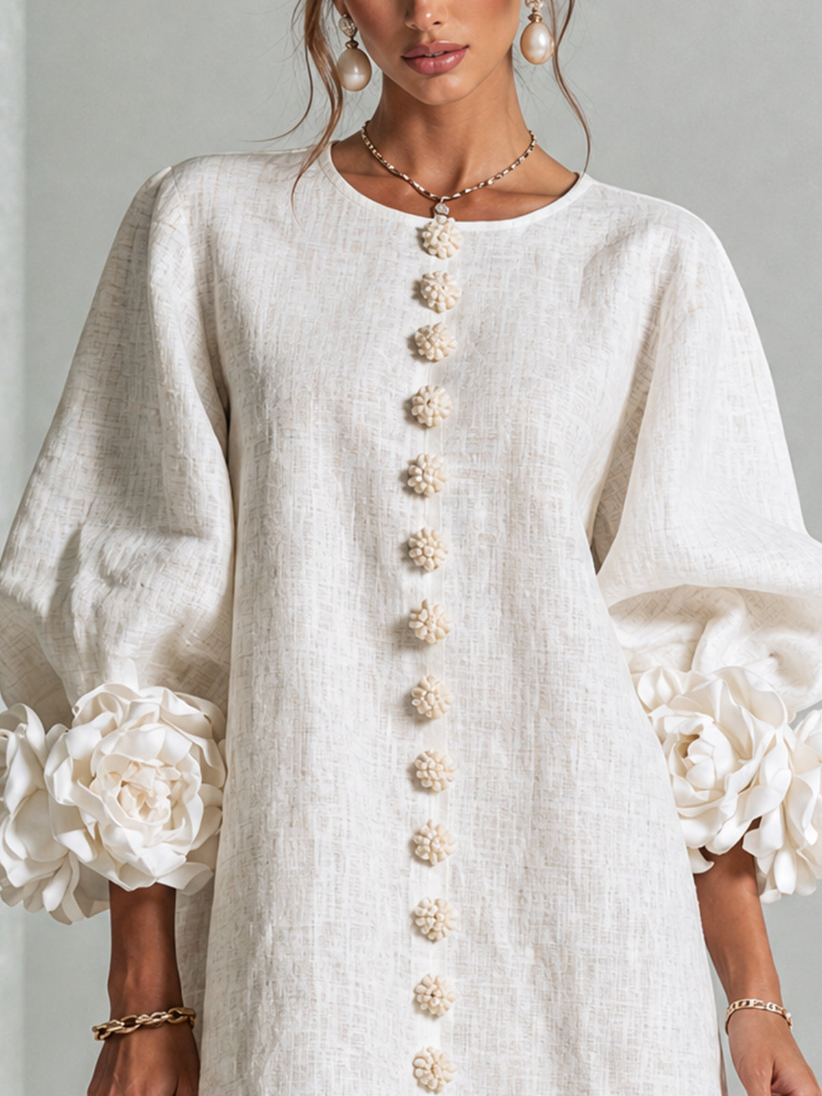 Élodie | Vestido floral abotonado