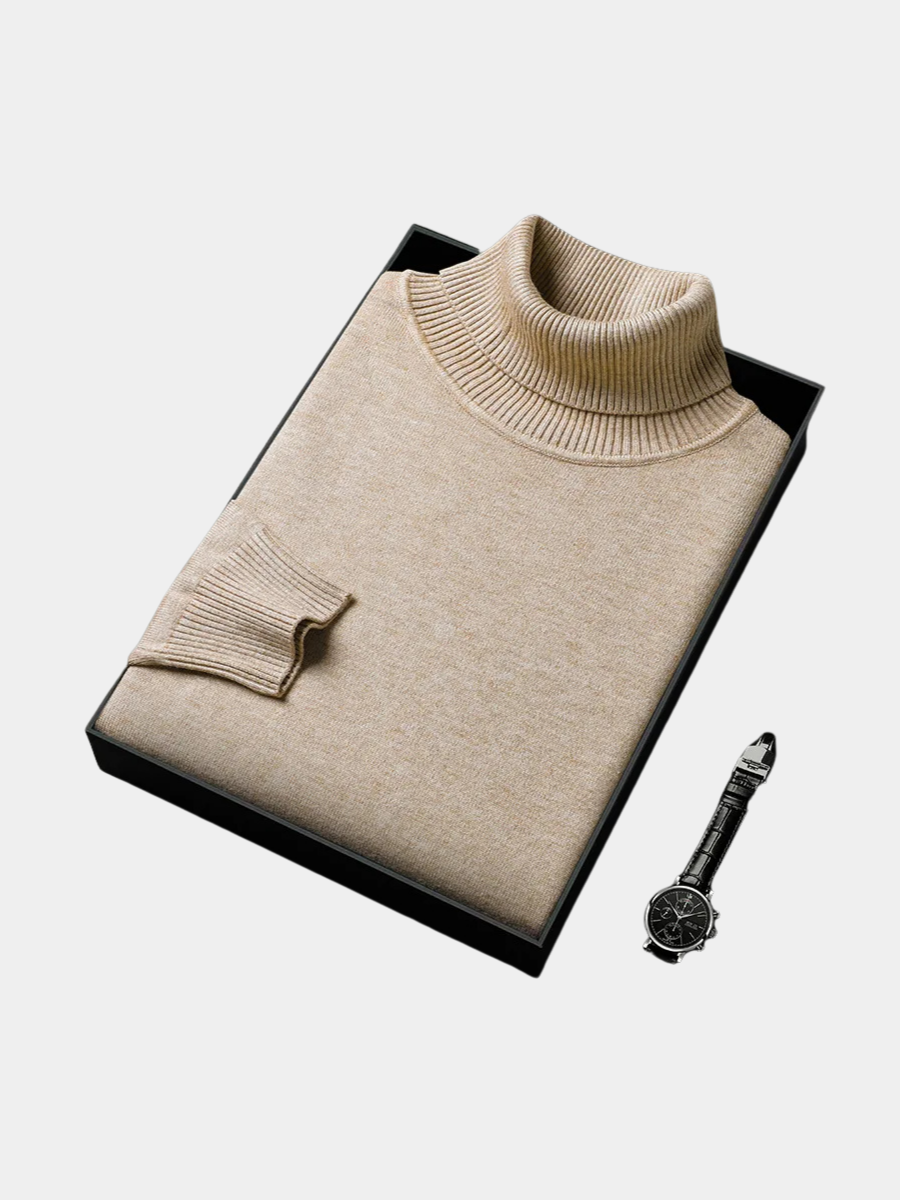 FRANCO MARINO | JERSEY ELEGANTE CON CUELLO ALTO