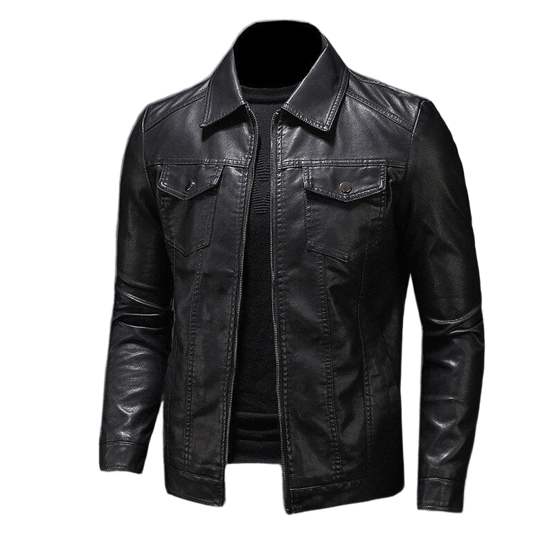 Antonio - Elegante chaqueta de piel vegana
