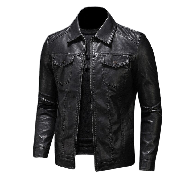 Antonio - Elegante chaqueta de piel vegana
