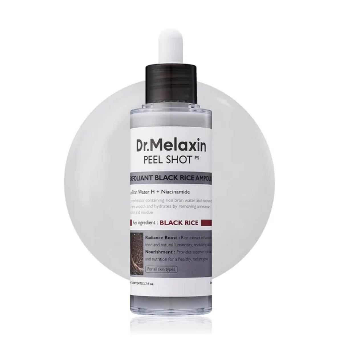 Exfoliante Dr.Melaxin Peel Shot Exfoliating Black Rice Ampoule 80ml