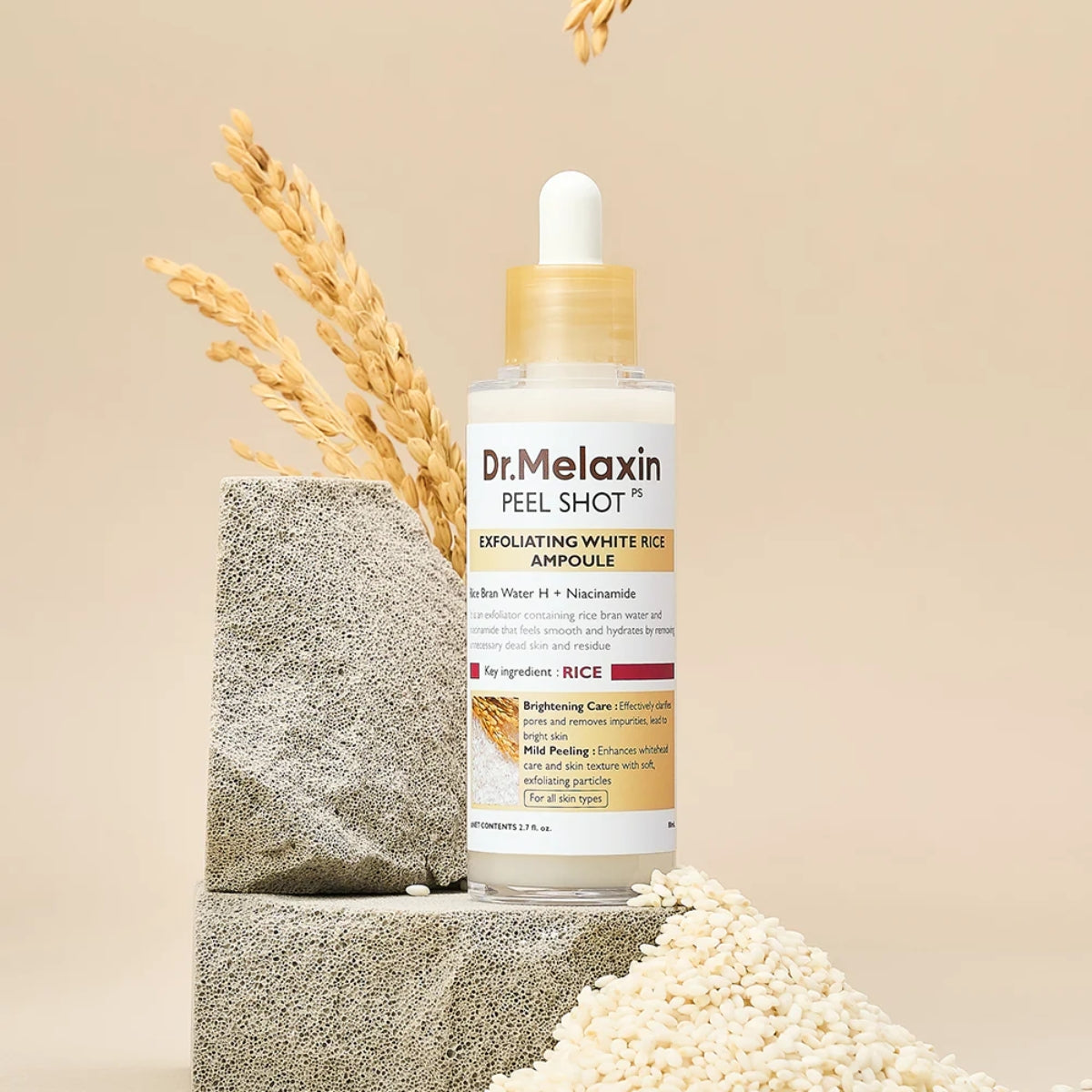 Exfoliante Dr.Melaxin Peel Shot Exfoliating White Rice Ampoule 80ml