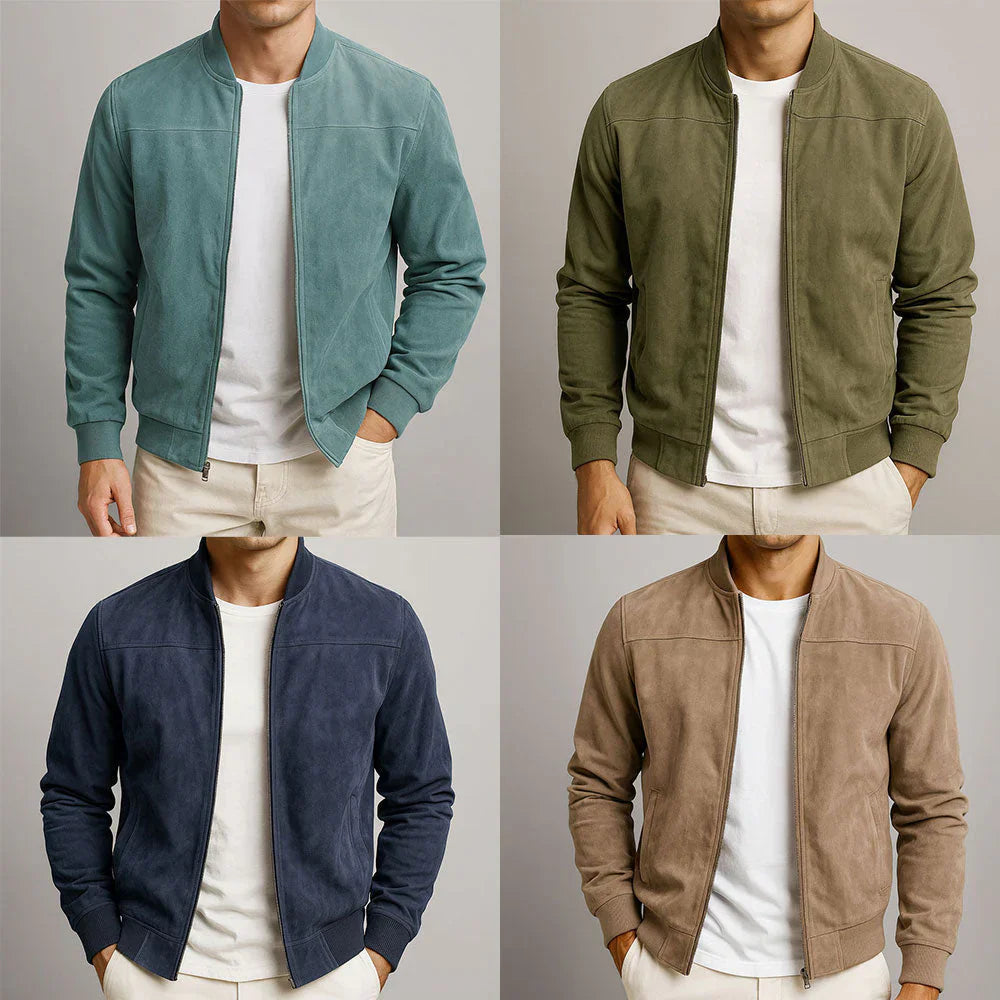 Riviera - Chaqueta bomber de ante