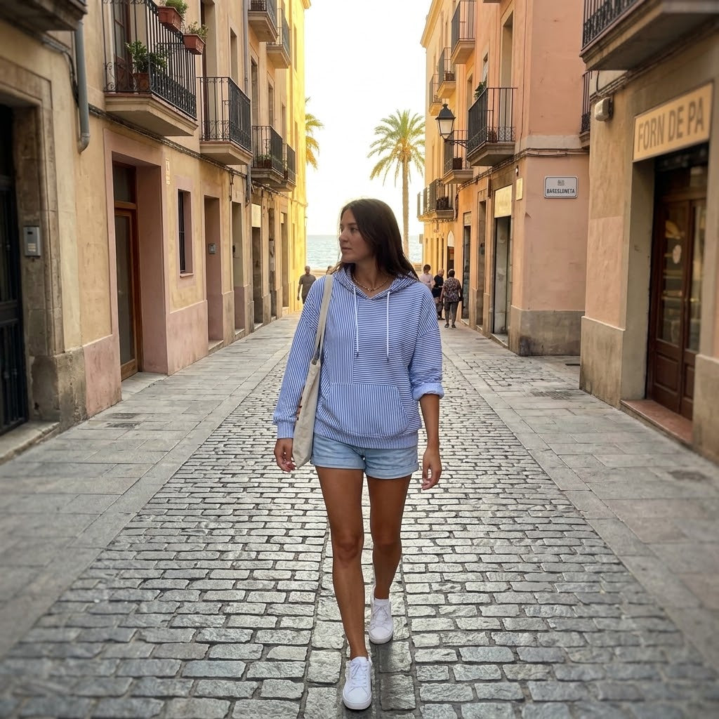 Lola | Sudadera de Rayas con Capucha