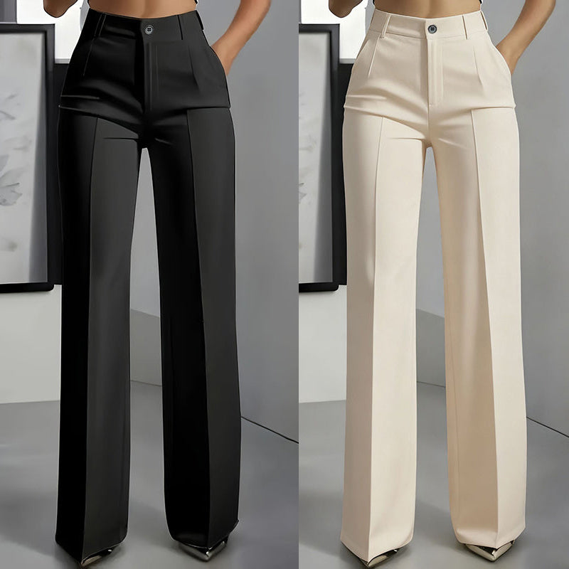 Bologna - Pantalones de traje de mujer de cintura alta