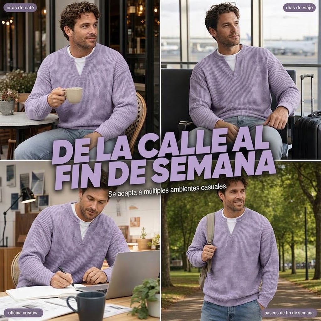 Lorenzo | Jersey Waffle Doble Capa