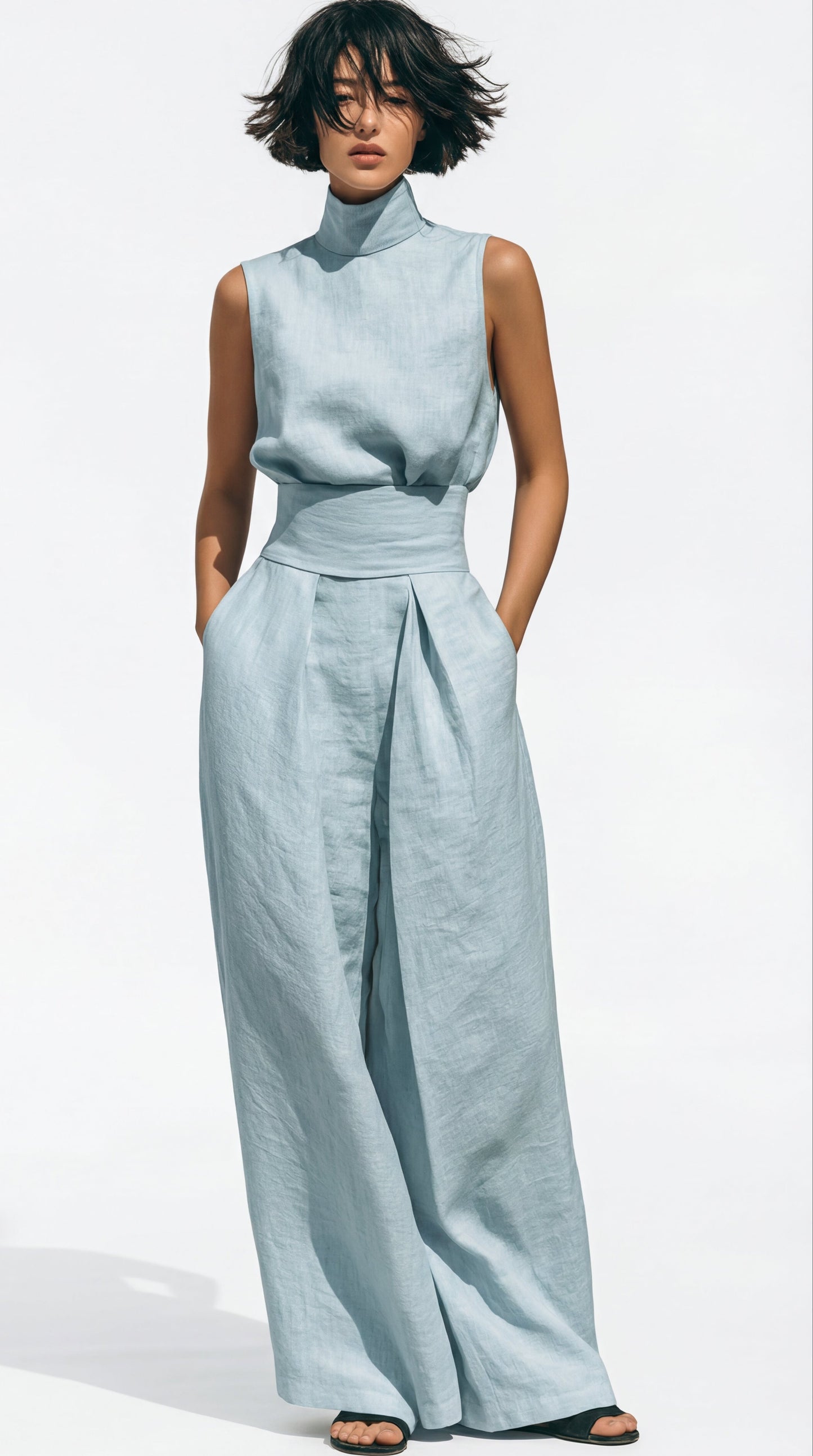 MARIA | CONJUNTO MINIMALISTA DE LINO