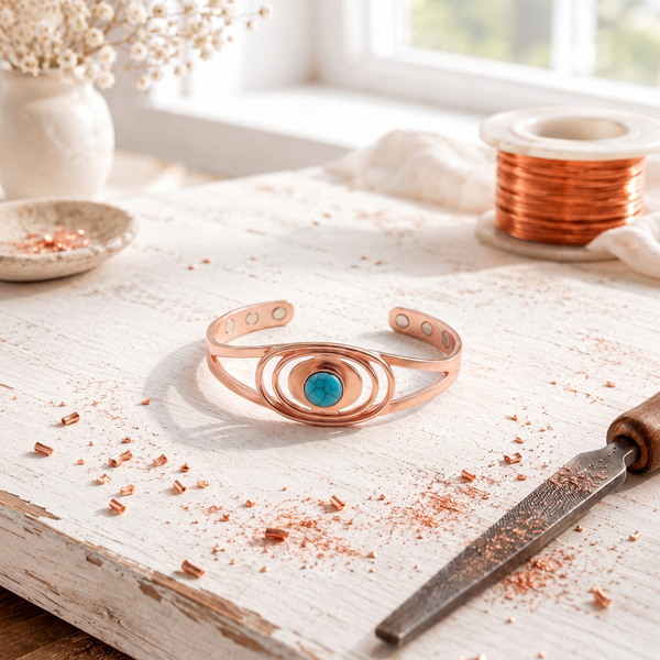 Brazalete de Cobre Océano
