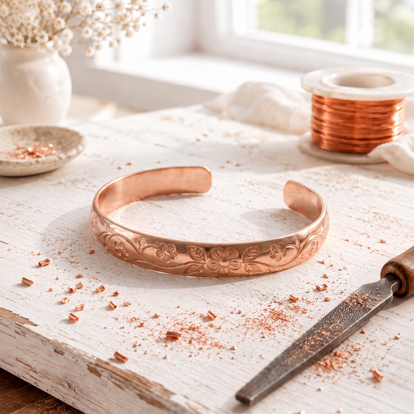 Brazalete de Cobre Guirnalda