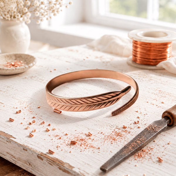 Brazalete de Cobre Pétalo