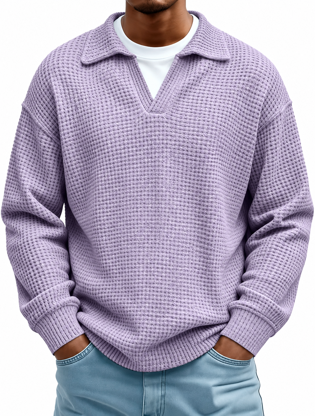 Nerio | Polo Waffle Cuello Doble capa
