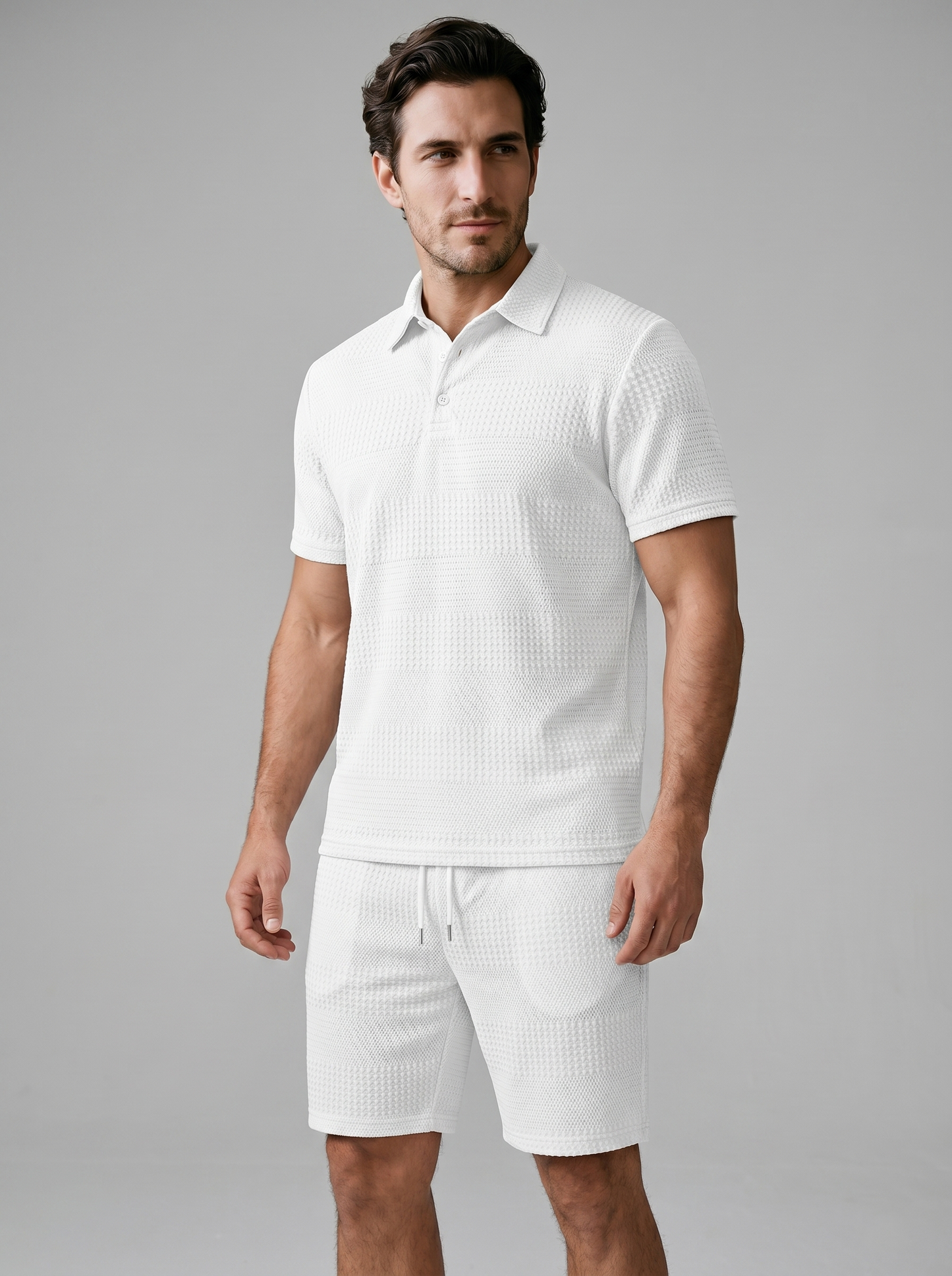 Conjunto de Polo y Pantalón Corto para Hombre – Casual de Verano