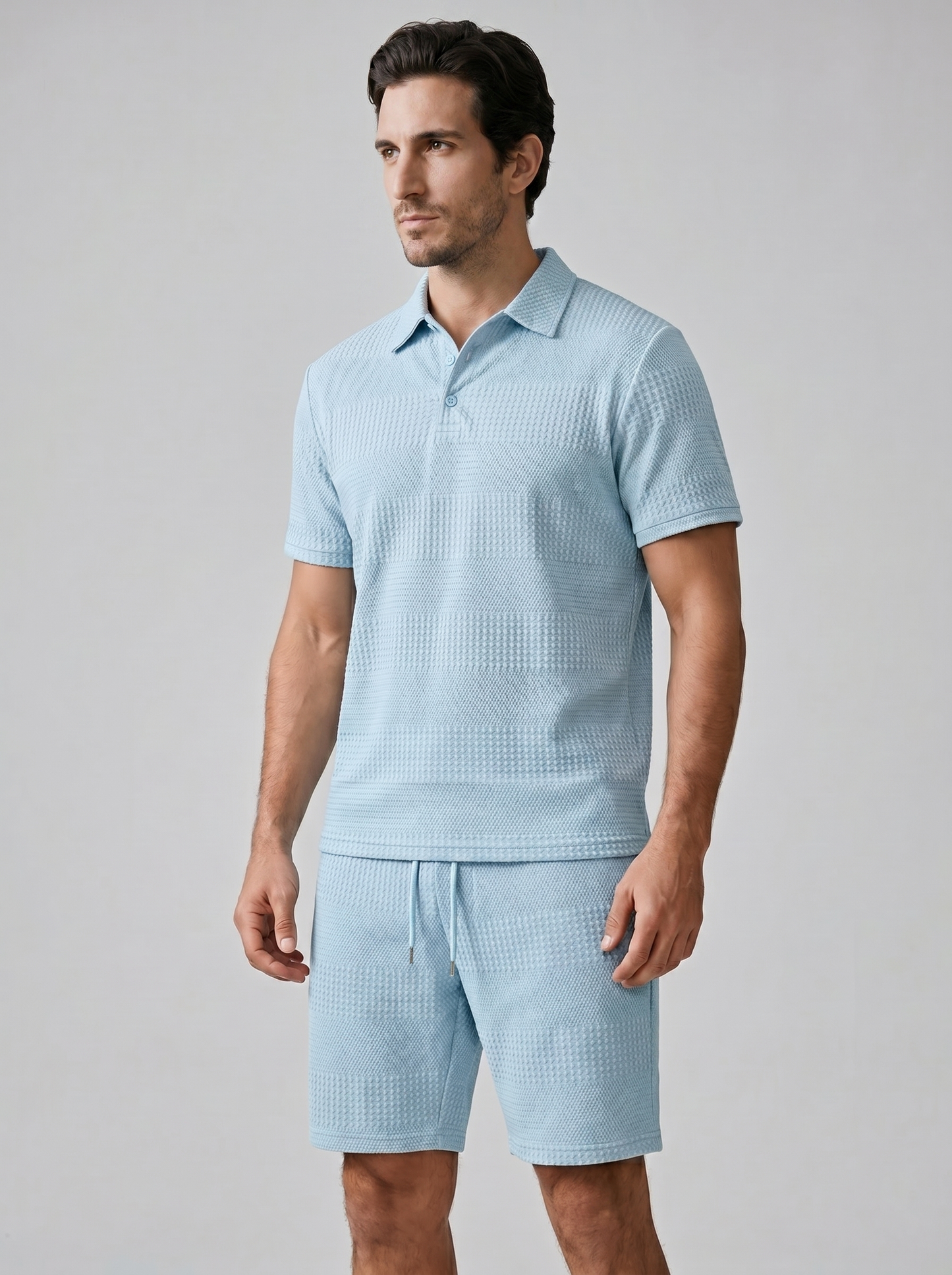 Conjunto de Polo y Pantalón Corto para Hombre – Casual de Verano