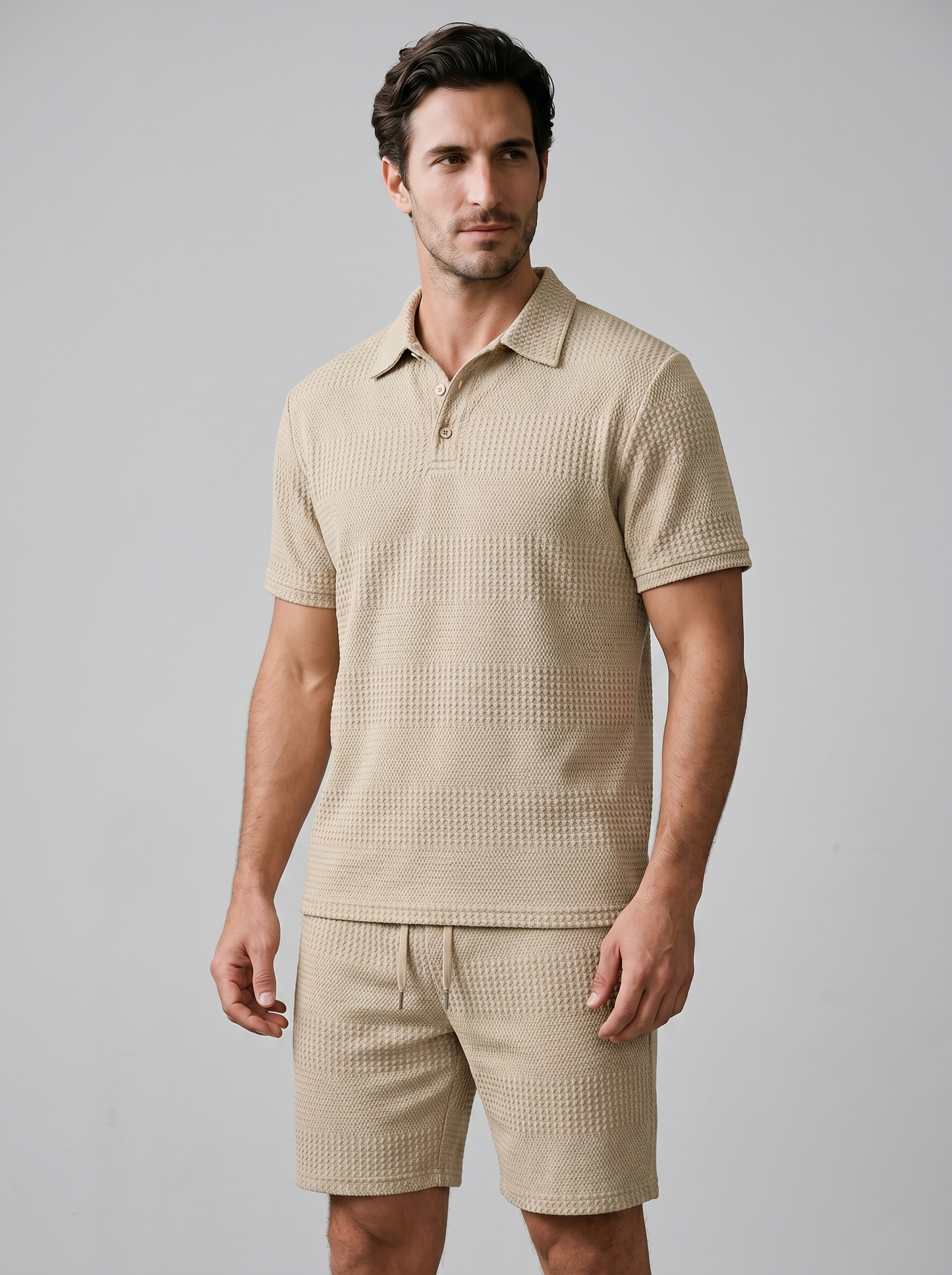 Conjunto de Polo y Pantalón Corto para Hombre – Casual de Verano