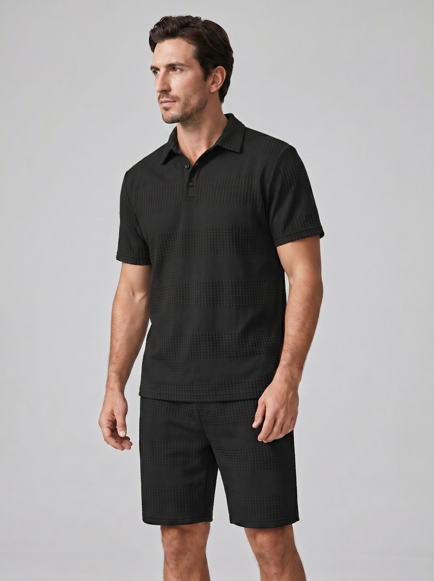 Conjunto de Polo y Pantalón Corto para Hombre – Casual de Verano