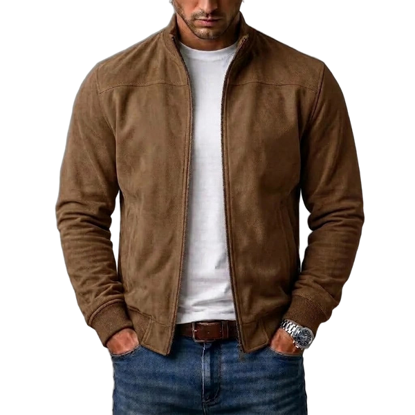 Riviera - Chaqueta bomber de ante suave