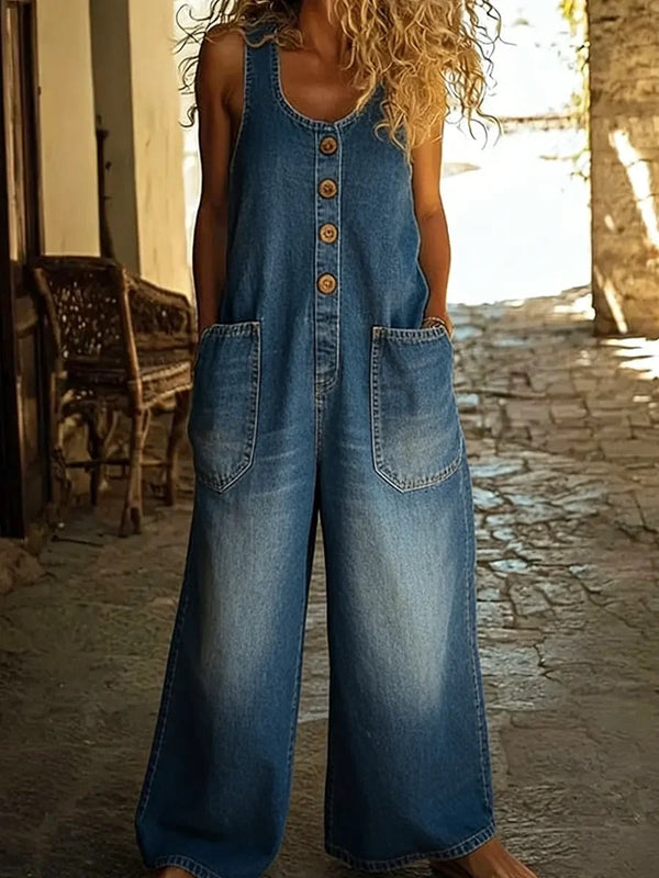 Ruth™ | Peto vaquero vintage de algodón