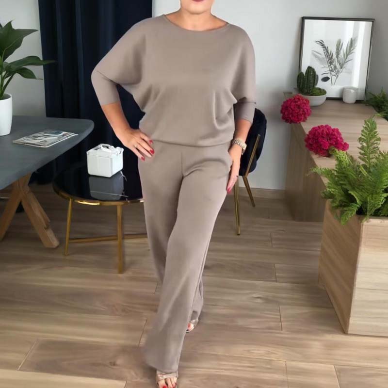 Conjunto elegante de 3 piezas: cárdigan largo + top + pantalón