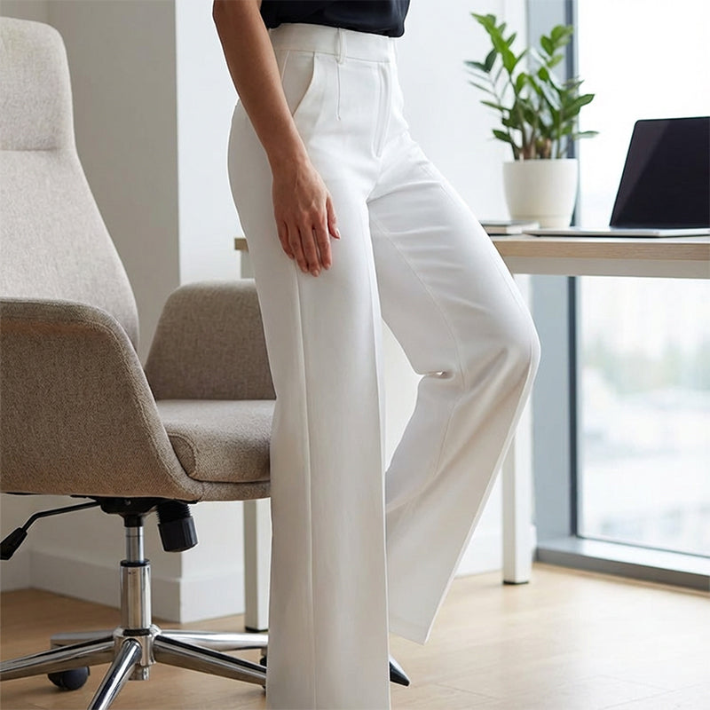 Bologna - Pantalones de traje de mujer de cintura alta