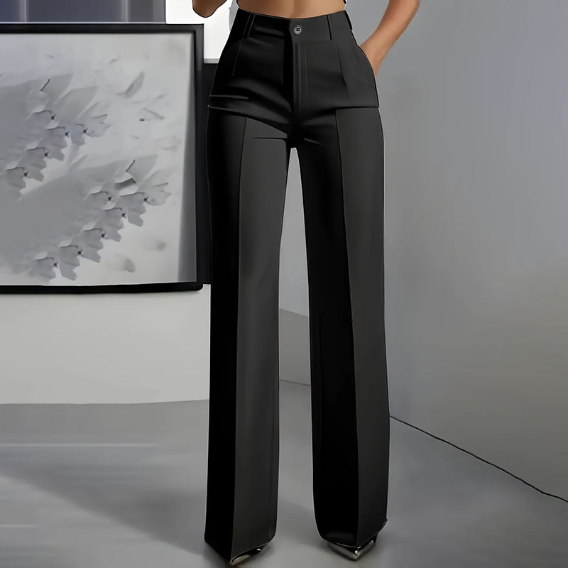 Bologna - Pantalones de traje de mujer de cintura alta
