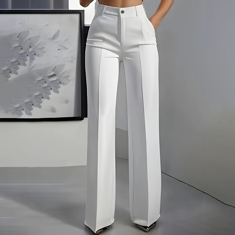 Bologna - Pantalones de traje de mujer de cintura alta