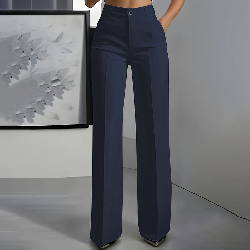 Bologna - Pantalones de traje de mujer de cintura alta