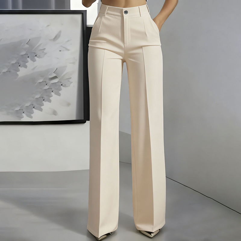 Bologna - Pantalones de traje de mujer de cintura alta
