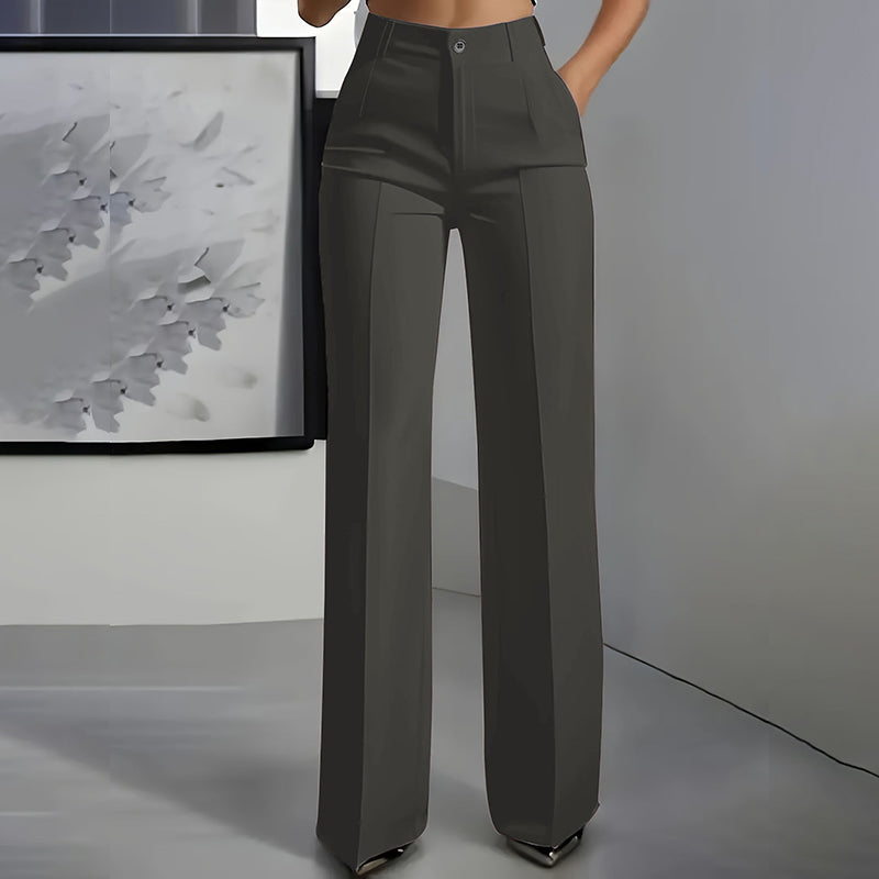 Bologna - Pantalones de traje de mujer de cintura alta