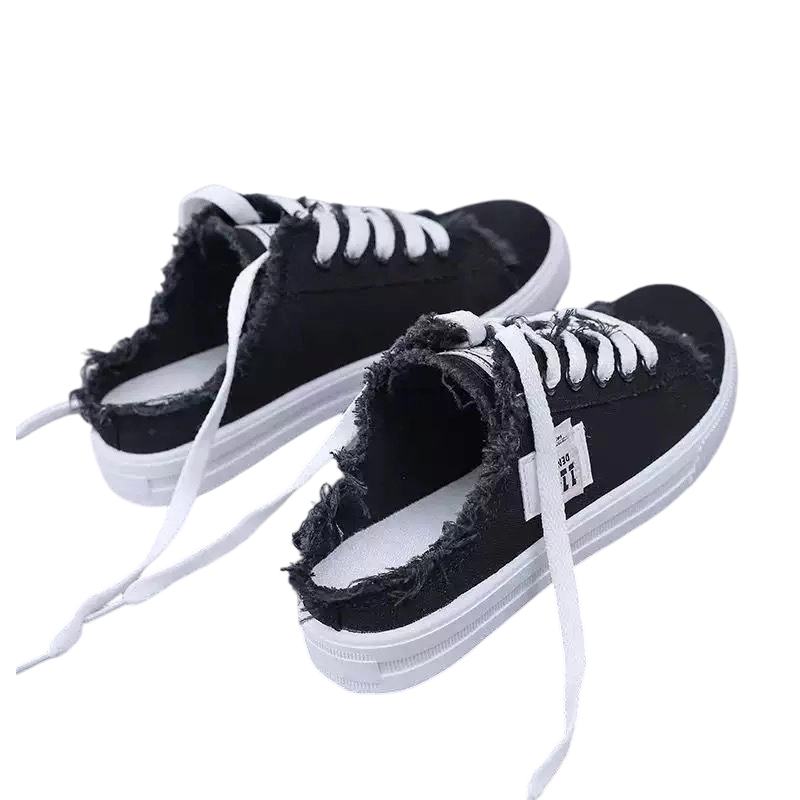 👟 ¡50 % DE DESCUENTO! 👖 Zapatillas tipo mule de denim para mujer: fáciles de poner, con suela cómoda y perfectas para un look veraniego atrevido ☀️