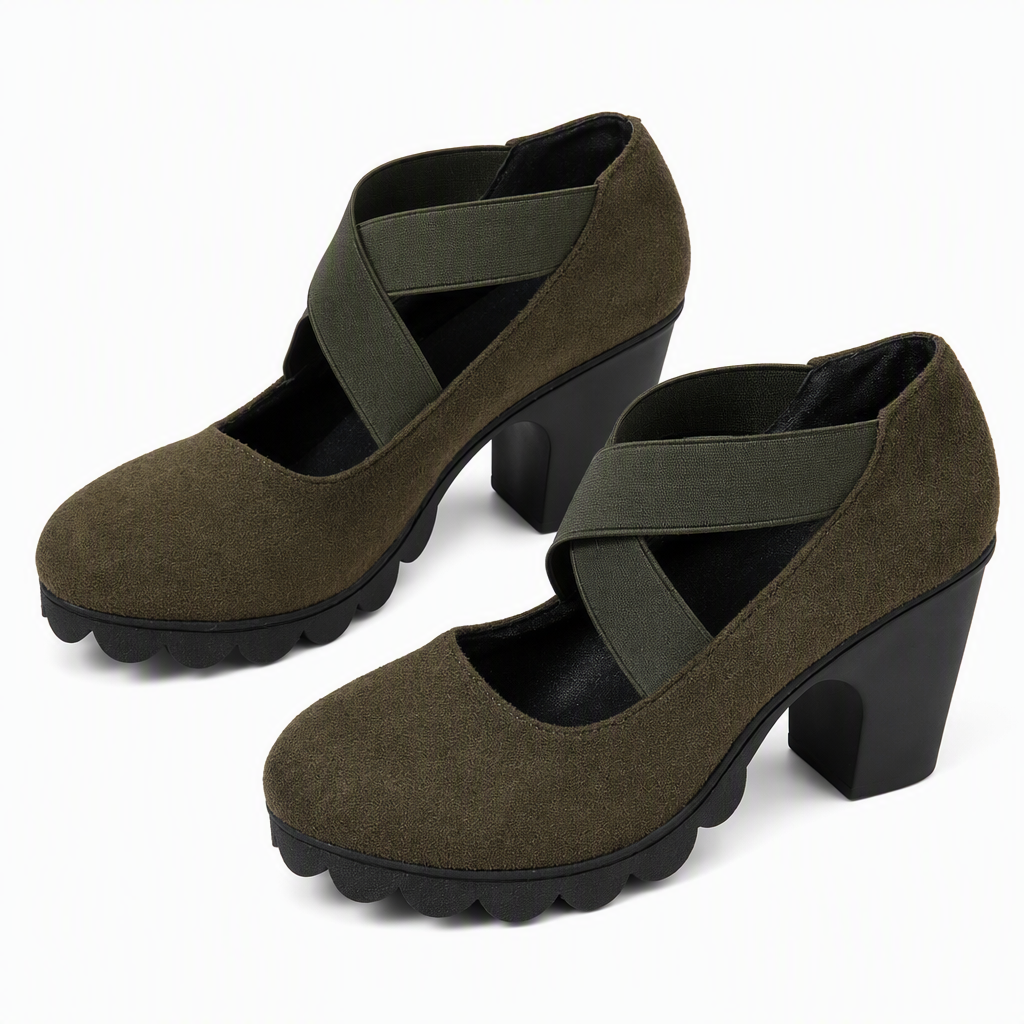Zapatos Mary Jane de punta redonda