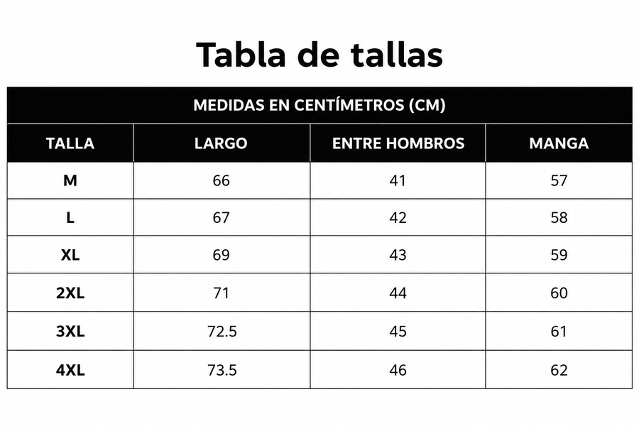 Guía de tallas de Elio | Jersey de Cuello Alto