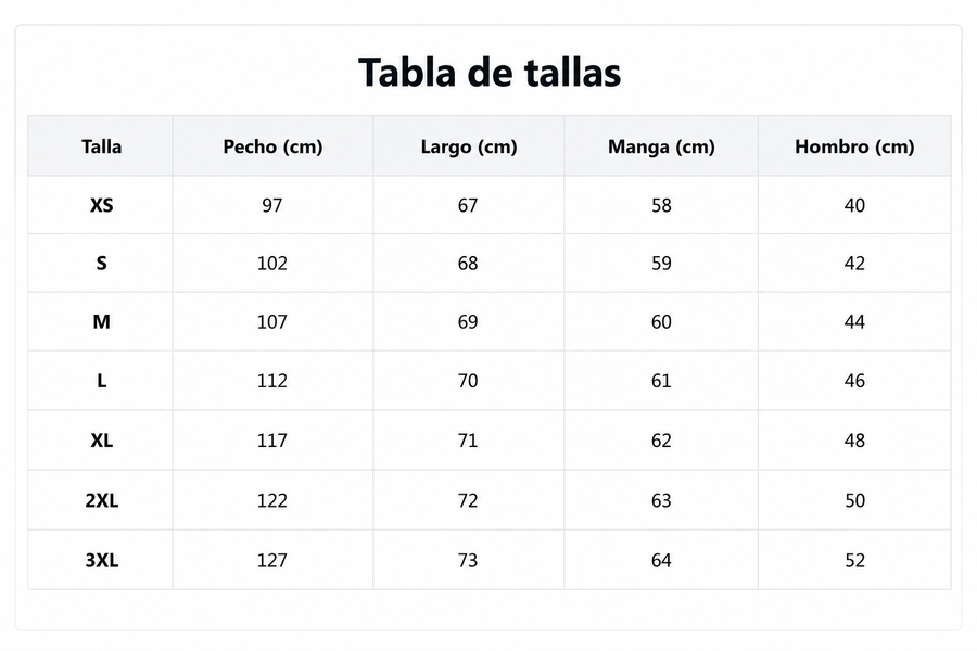 Guía de tallas de León | Cárdigan de Punto con Relieve