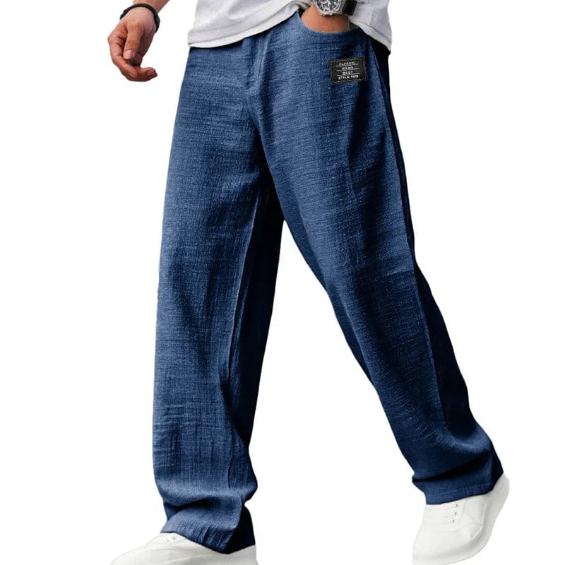 Madrid - Pantalones de hombre transpirables de lino y algodón
