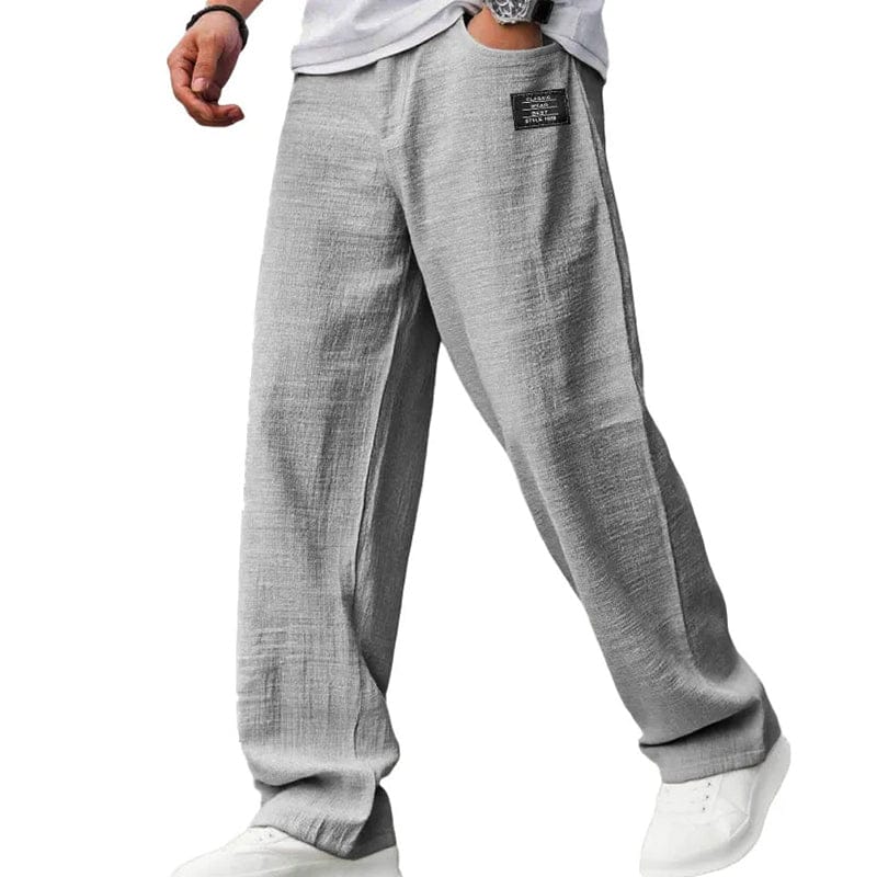 Madrid - Pantalones de hombre transpirables de lino y algodón