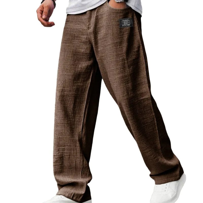 Madrid - Pantalones de hombre transpirables de lino y algodón