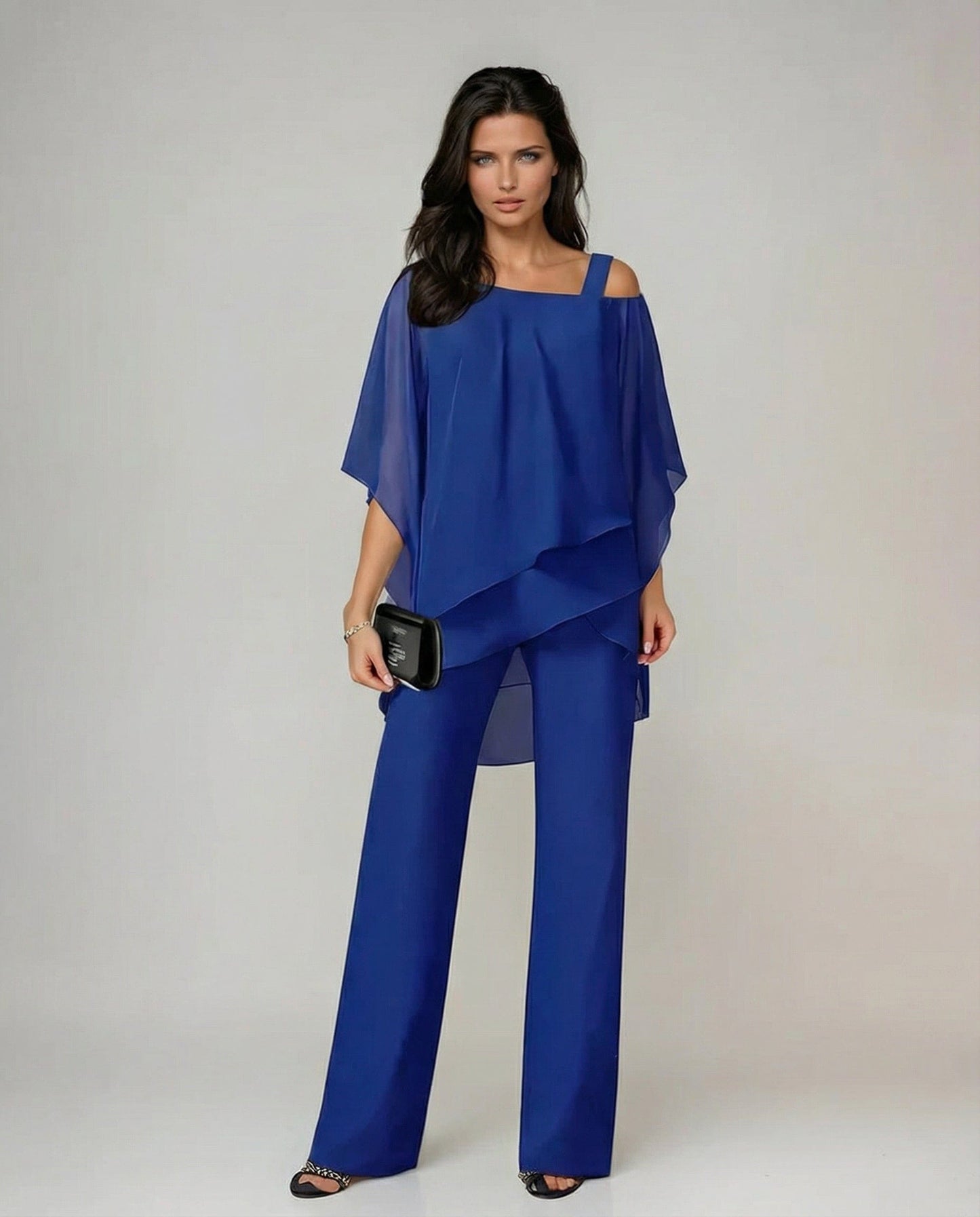 Marina - Conjunto blusa y pantalón