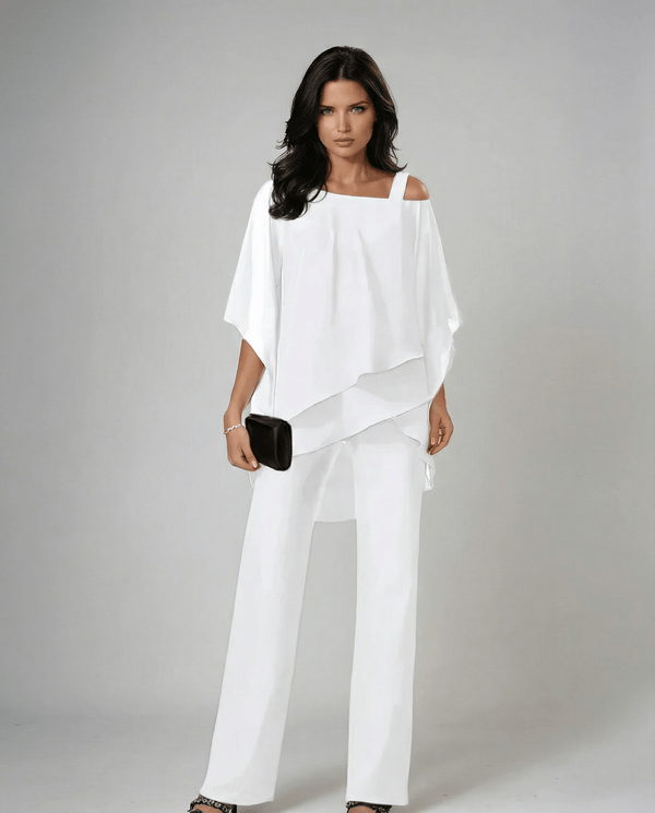 Marina - Conjunto blusa y pantalón