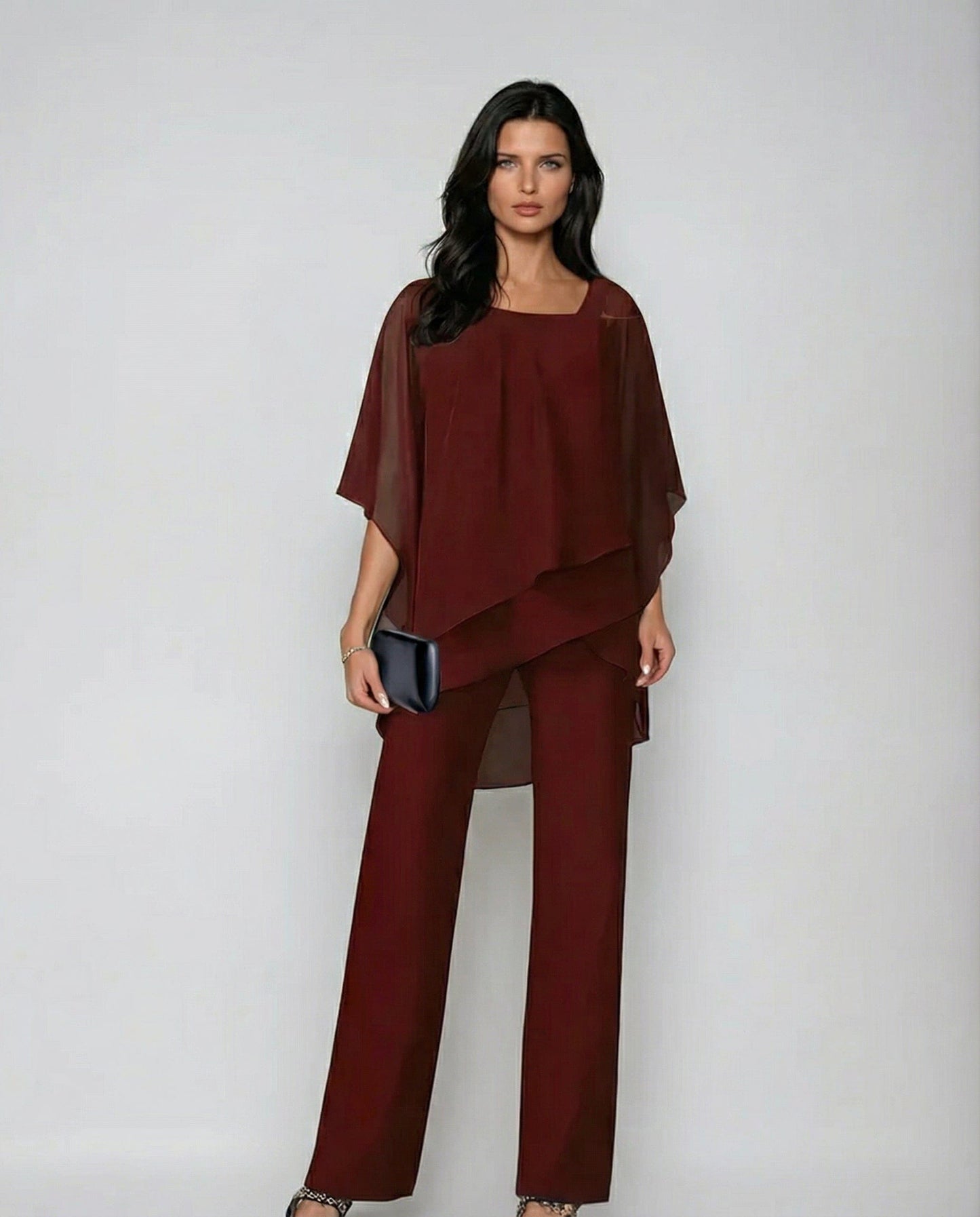 Marina - Conjunto blusa y pantalón