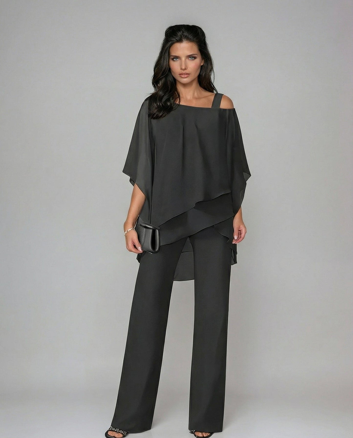 Marina - Conjunto blusa y pantalón