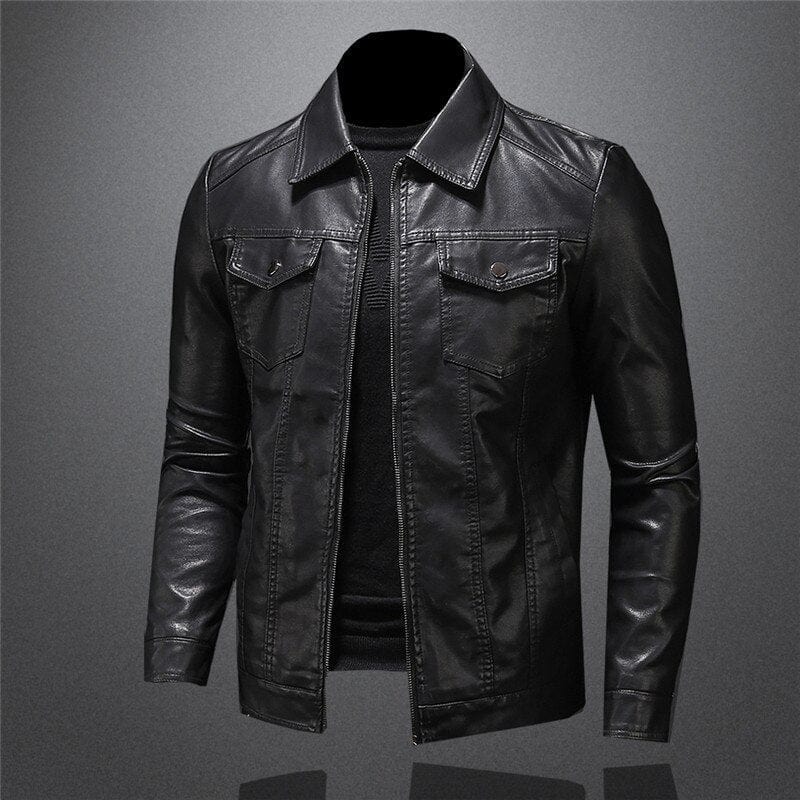 Antonio - Elegante chaqueta de piel vegana