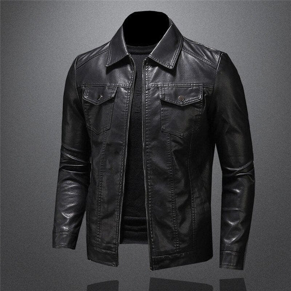 Antonio - Elegante chaqueta de piel vegana
